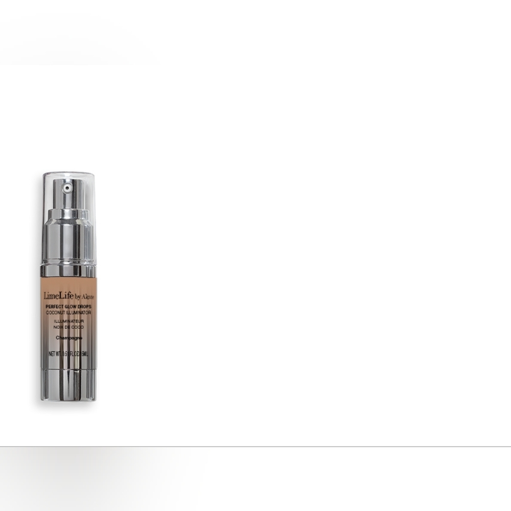 NIB LimeLife by Alcone Perfect Glow Drops Coconut Illuminator Bronze